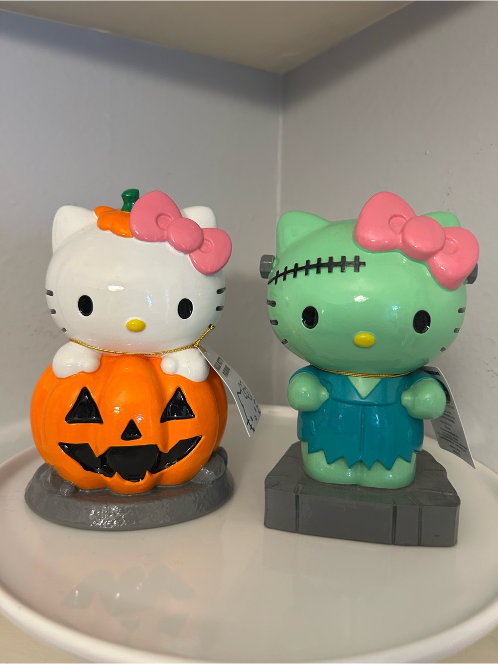 Hello Kitty Halloween Figurine Set - Pumpkin AND Frankie Super Cute!!!